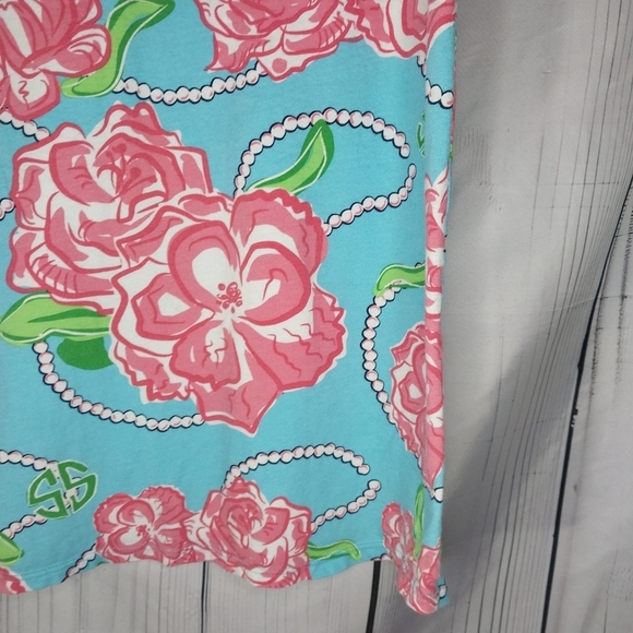 Simply Southern Bloom Floral Pearl Pocket T Shirt Dress - Picture 10 of 13